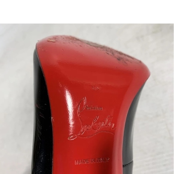CHRISTIAN LOUBOUTIN  Black Patent Leather Decollete 868 100 size 38 - Picture 7 of 11